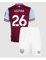 West Ham United Max Kilman #26 Hjemmedraktsett Barn 2024-25 Korte ermer (+ bukser)